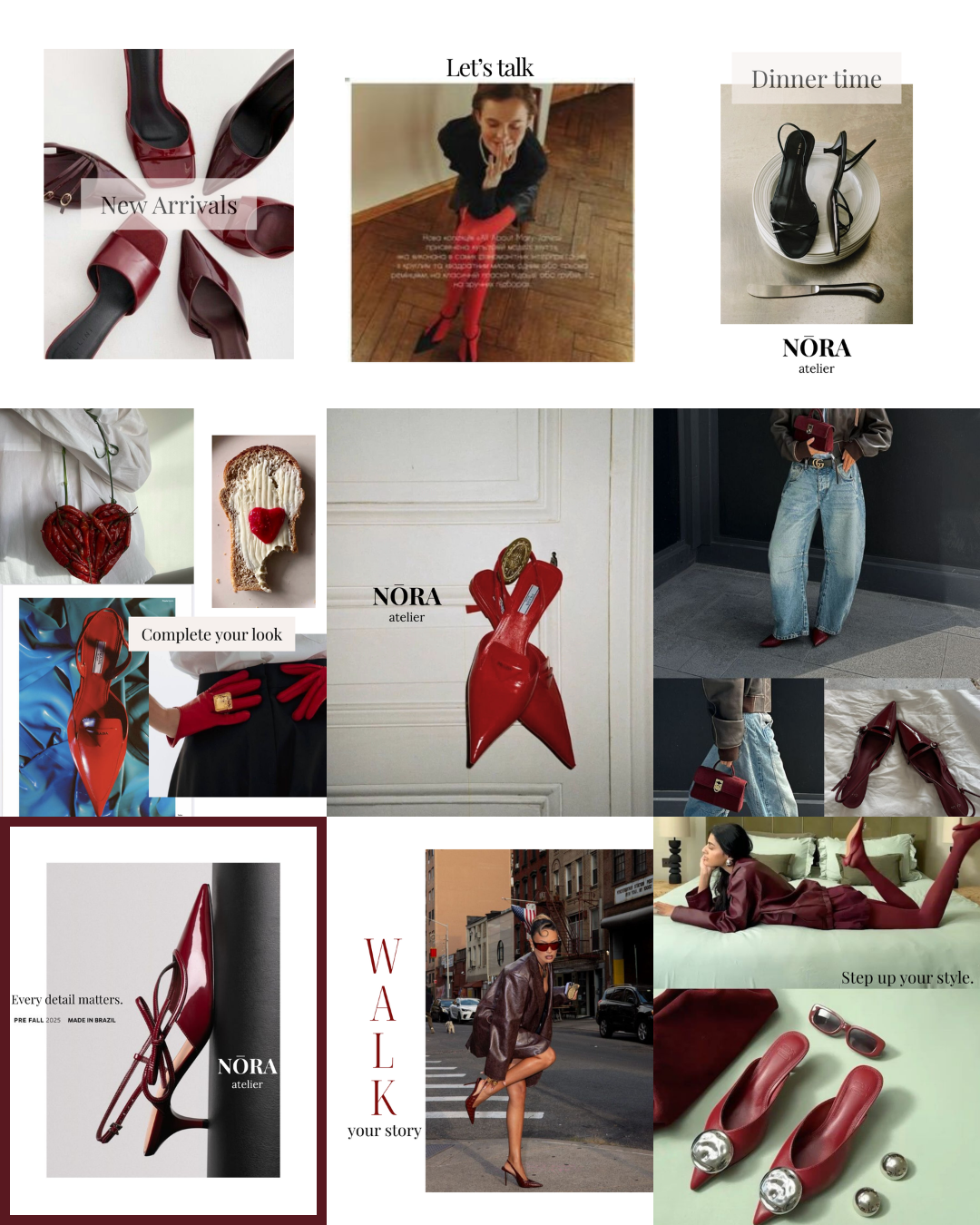portfolio Brandish_feed plan content shoes